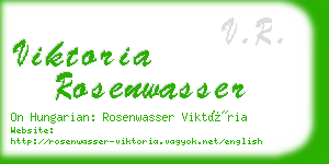 viktoria rosenwasser business card